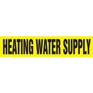 Heating Water Supply Pipe Marker - ASME/ANSI