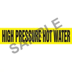 High Pressure Hot Water Pipe Marker - ASME/ANSI