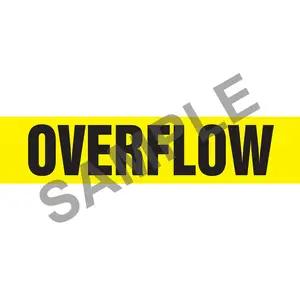 Overflow Pipe Marker - ASME/ANSI