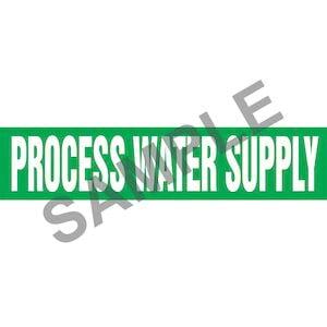 Process Water Supply Pipe Marker - ASME/ANSI