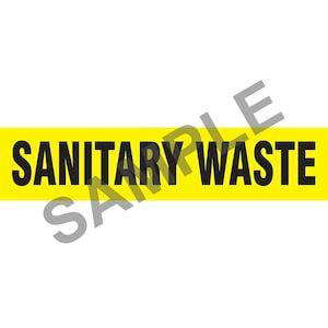Sanitary Waste Pipe Marker - ASME/ANSI