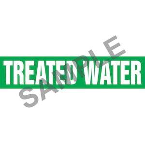 Treated Water Pipe Marker - ASME/ANSI