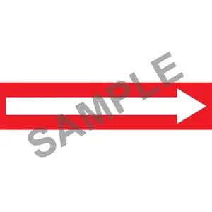 Wordless Pipe Marker - Long Arrow - ASME/ANSI