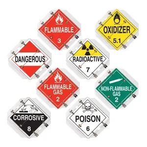 Aluminum Flip Placard - 8 Legend, Worded, 16"x15.5", White Back Plate