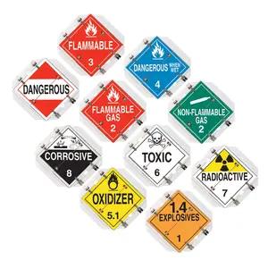 Aluminum Flip Placard - 10 Legend, Worded, 16"x15.5", White Back Plate