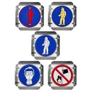 Department of Defense Chemical Hazard Flip Signs