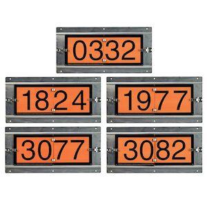 Orange ID Number 5-Panel Flip Set