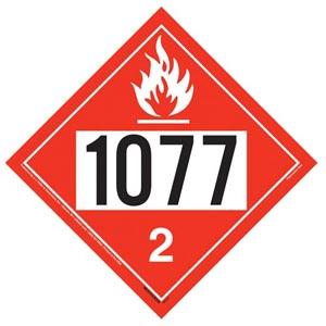 1077 Placard - Division 2.1 Flammable Gas