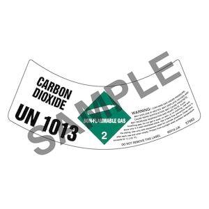 Gas Cylinder Shoulder Labels - Non-Flammable Gas