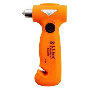 Window Punch with Crank Flashlight