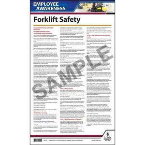 Forklift Safety Employee Awareness Poster