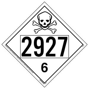 2927 Placard - Division 6.1 Poison
