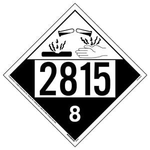 2815 Placard - Class 8 Corrosive