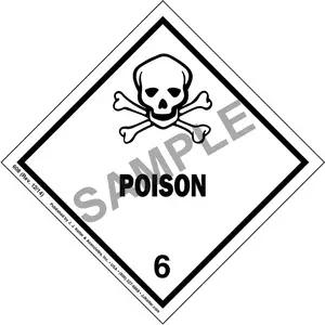 Class 6 Poison Labels