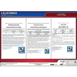 California / Hayward Minimum Wage Poster