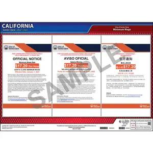 California / Santa Clara Minimum Wage Poster