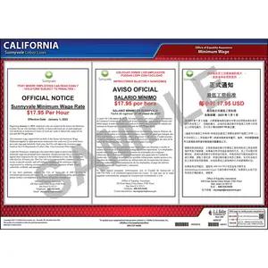 California / Sunnyvale Minimum Wage Poster