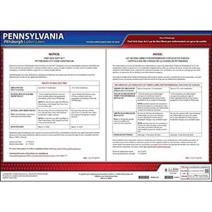 Pennsylvania/Pittsburgh Paid Sick Leave Poster