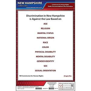 New Hampshire Public Accommodation Discrimination Poster