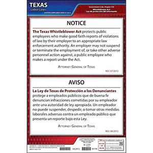 Texas Whistleblower Poster