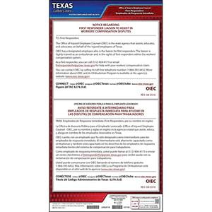 Texas First Responder Liaison Poster