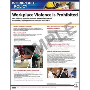 Workplace Violence Policy Poster