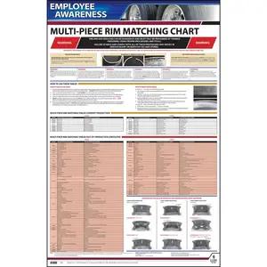 Employee Awareness Poster Multi-Piece Rim-Matching Chart OSHA 3403