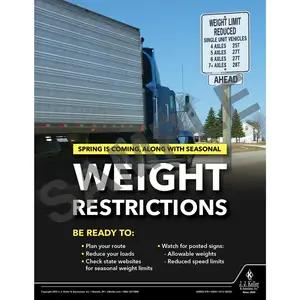 Weight Restrictions - Motor Carrier Safety Poster