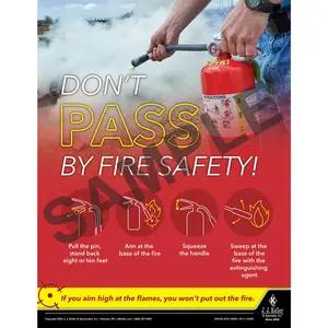 Don't Pass By Fire Safety - Construction Safety Poster