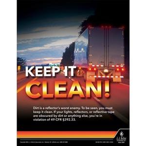 Keep It Clean - Motor Carrier Safety Poster