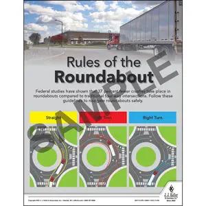 Rules of the Roundabout - Driver Awareness Safety Poster