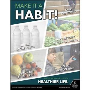 Make It A Habit - Health & Wellness Awareness Poster
