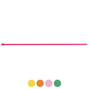 Fluorescent Colored Nylon Standard-Duty 11" Zip Ties