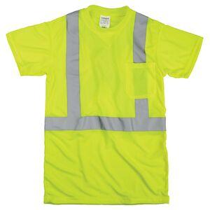J. J. Keller® SAFEGEAR® Hi-Vis T-Shirt With Pocket, Type R Class 2 and CSA Z96-15