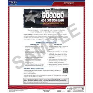 Texas Commercial Lodging Human Trafficking Poster