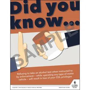 Did You Know - Driver Awareness Safety Poster