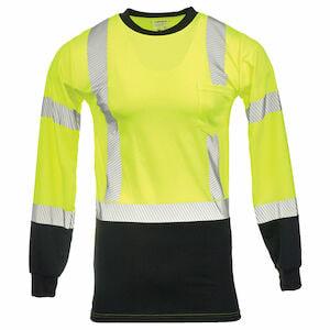 J. J. Keller® SAFEGEAR® Long-Sleeve T-Shirt Type R Class 3 and CSA Z96-2022 Class 2 Level 2