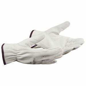 J. J. KellerĀ® SAFEGEARĀ® Womenās Cowhide Leather Gloves with Keystone Thumb