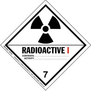 Class 7 Radioactive I Labels