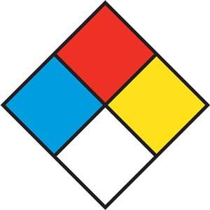 Hazard Communication Sign - Rigid Polystyrene w/Drill Holes