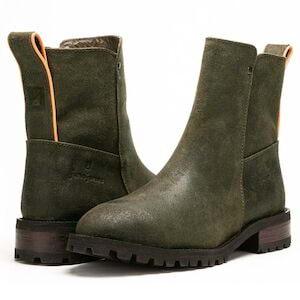 Juno Jones Meti II Women's Steel Toe Boot - Olive Green
