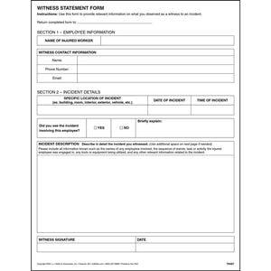 Witness Statement Template