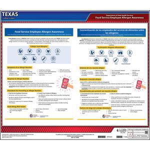 Texas Food Allergen Awareness Poster