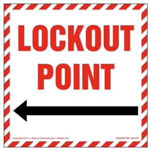 Lockout Point With Left Arrow Graphic Label
