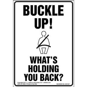 Buckle Up! What's Holding You Back? Label