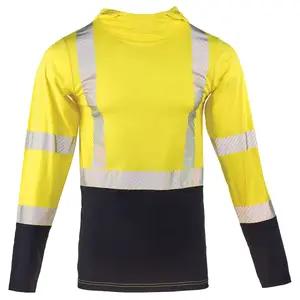 J. J. Keller® SAFEGEAR® Hi-Vis Cooling Long Sleeve Hoodie with Black Bottom