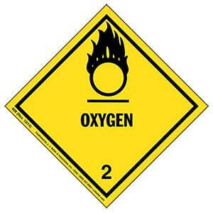 Class 2 Oxygen Labels